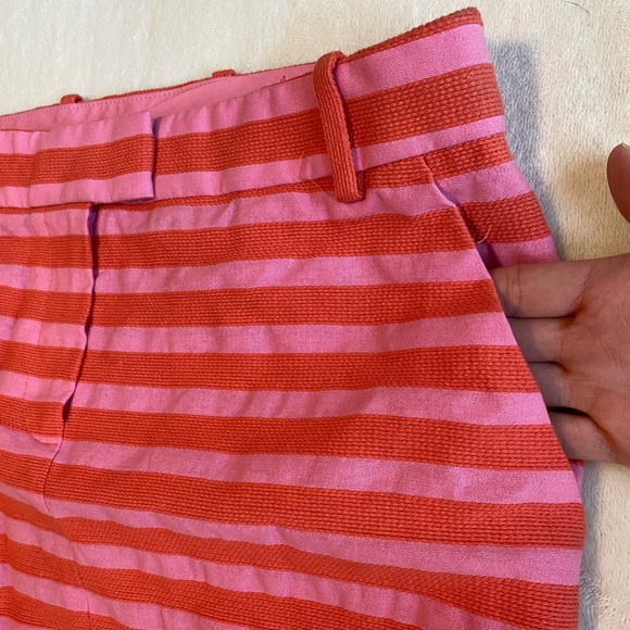 J.Crew Womens Pink and Red Striped Mini Skirt Size 8 - Picture 5 of 11